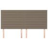 vidaXL T&ecirc;te de lit Taupe 160x5x118/128 cm Tissu