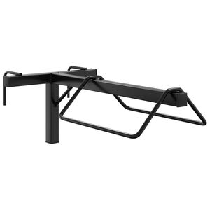 vidaXL Porte-selle mural noir fer