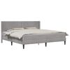 vidaXL Cadre de lit avec matelas Gris clair 180 x 200 cm Velours