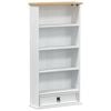 vidaXL Meuble CD Blanc 52 x 17.5 x 103 cm Pin massif