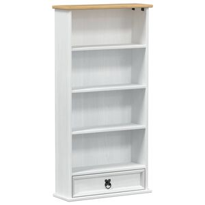 vidaXL Meuble CD Blanc 52 x 17.5 x 103 cm Pin massif