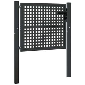 vidaXL Portail de jardin Anthracite 100x75 cm Acier