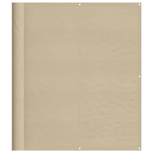vidaXL &Eacute;cran de balcon beige 120x700 cm 100% polyester oxford