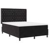 vidaXL Lit &agrave; ressorts avec matelas Noir 140 x 190 cm Velours
