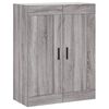 vidaXL Buffet haut Sonoma gris 69,5x34x180 cm Bois d'ing&eacute;nierie