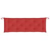 vidaXL Coussin de banc de jardin rouge 150x50x7 cm tissu oxford