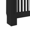 vidaXL Cache-radiateur noir 152x19x81,5 cm MDF