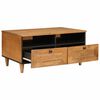 vidaXL Table basse Marron Clair 80 x 54 x 40 cm Bois d'acacia massif