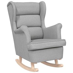 vidaXL Chaise &agrave; bascule gris nuage 74x90x102 cm tissu