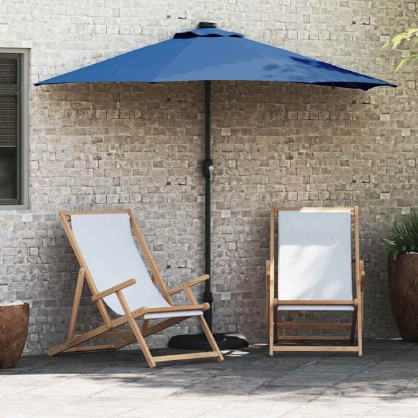 vidaXL Parasol de jardin Azur 294 x 150 x 223 cm Polyester et Acier