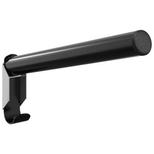 vidaXL Porte-selle pliable mural noir fer