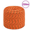 vidaXL Corde de bateau Orange 8 mm 250 m Polypropyl&egrave;ne