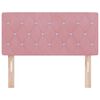 vidaXL T&ecirc;te de lit avec t&ecirc;te de lit Rose 90 cm Cuir synth&eacute;tique