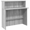 vidaXL Bureau de r&eacute;ception sonoma gris 200x50x103,5 cm bois ing&eacute;nierie