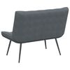 vidaXL Banc gris foncé 110x74x84 cm velours