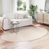 vidaXL Tapis de surface ovale HUARTE Beige 230 x 160 cm 100% Polyester