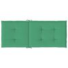 vidaXL Coussins de chaise de jardin &agrave; dossier haut lot de 4 vert tissu