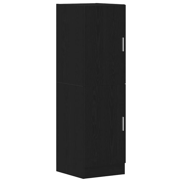 vidaXL Armoire de cuisine noir 38x41,5x131,5 cm bois d'ingénierie