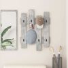vidaXL Porte-manteau mural Gris b&eacute;ton 60 x 3 x 82 cm Bois d'ing&eacute;nierie