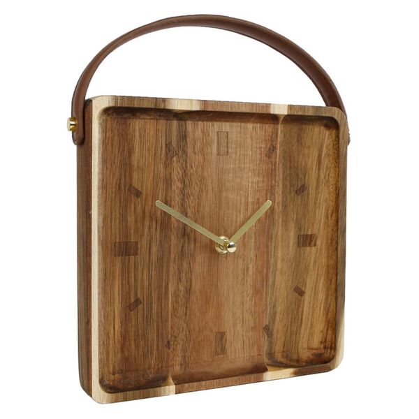 Gifts Amsterdam Horloge murale Vienne L Bois Marron 22x22x6,5 cm