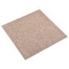 vidaXL Tapis 20 pc Beige 50 x 50 cm 100% Polypropyl&egrave;ne