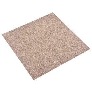 vidaXL Tapis 20 pc Beige 50 x 50 cm 100% Polypropyl&egrave;ne