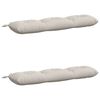 vidaXL Coussins de Banc VIANEN 2 pc 100 % polyester Blanc