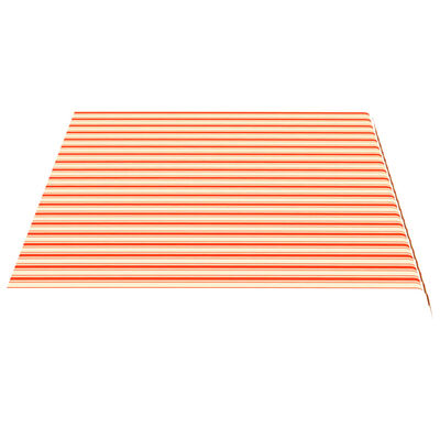 vidaXL Tissu de remplacement pour auvent Jaune et orange 4,5x3 m