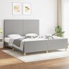 vidaXL Cadre de lit sans matelas gris clair 180x200 cm tissu