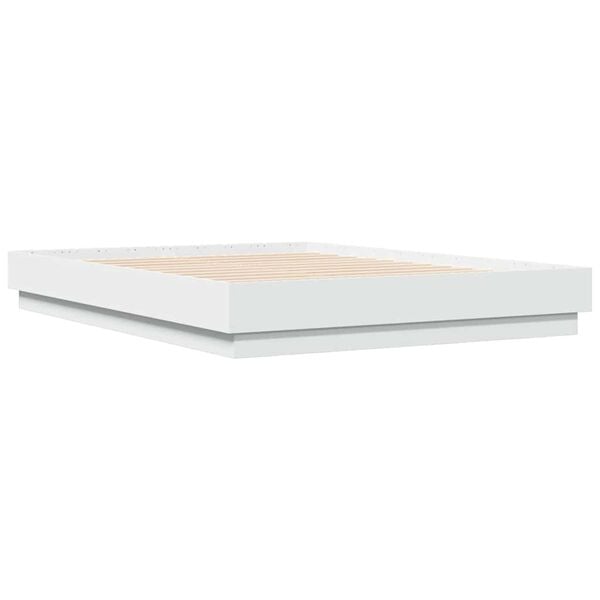 vidaXL Cadre de lit sans matelas blanc 120x190 cm