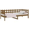 vidaXL Lit de jour sans matelas marron miel 90x200 cm bois pin massif