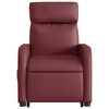 vidaXL Fauteuil inclinable de massage électrique rouge bordeaux