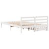 vidaXL Cadre de lit sans matelas blanc 160x200 cm bois de pin massif