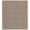 vidaXL &Eacute;cran de balcon taupe 120x1000 cm 100% polyester oxford