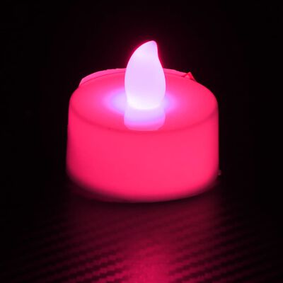 vidaXL Bougies électriques sans flamme à LED colorées 20 pcs