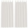 vidaXL Rideau en Voile 2 pcs Crème 260 x 140 cm Polyester