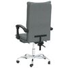 vidaXL Fauteuil inclinable de bureau Gris fonc&eacute; Tissu