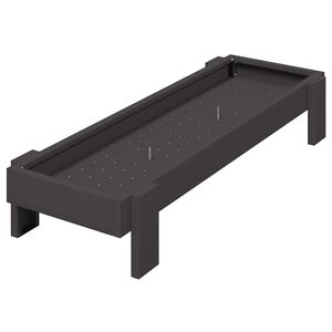 vidaXL Bac de nourrissage pour poules Noir 80 x 28 x 13.5 cm