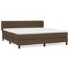 vidaXL Sommier &agrave; lattes de lit avec matelas Marron fonc&eacute; 160x200 cm