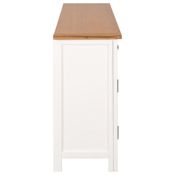 vidaXL Buffet 110x33,5x70 cm Bois de chêne massif