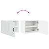 vidaXL Armoire de cuisine 2 pcs Blanc brillant 50 x 31 x 40 cm