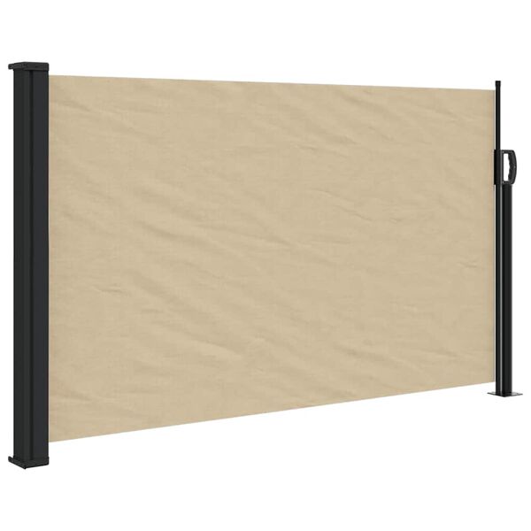 vidaXL Auvent lat&eacute;ral r&eacute;tractable beige 120x500 cm