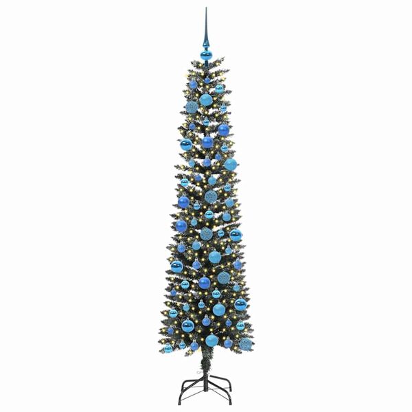 vidaXL Sapin de No&euml;l artificiel Vert 180 cm PVC, plastique et acier
