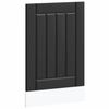 vidaXL Panneau de lave-vaisselle Lucca noir bois d'ing&eacute;nierie