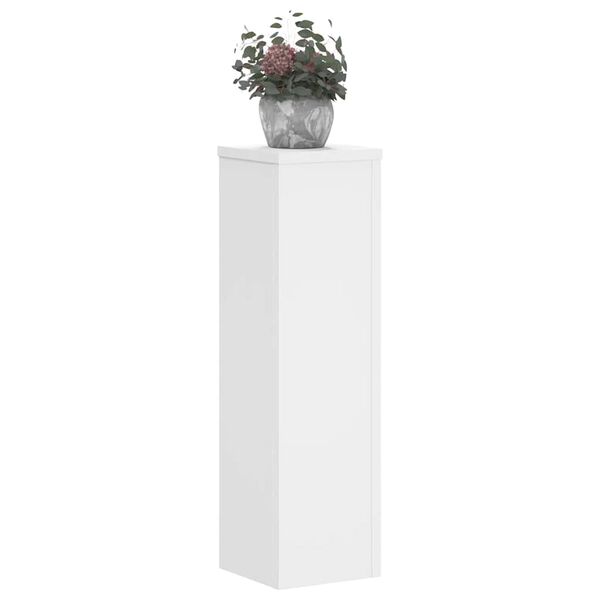 vidaXL Supports pour plantes 2 pcs blanc 17x17x60 cm bois d'ing&eacute;nierie