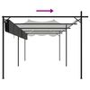 vidaXL Pergola avec toit rétractable anthracite 589x292x230 cm