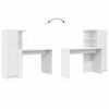 vidaXL Bureau 2 pcs Blanc