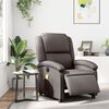 vidaXL Fauteuil de massage inclinable électrique marron foncé