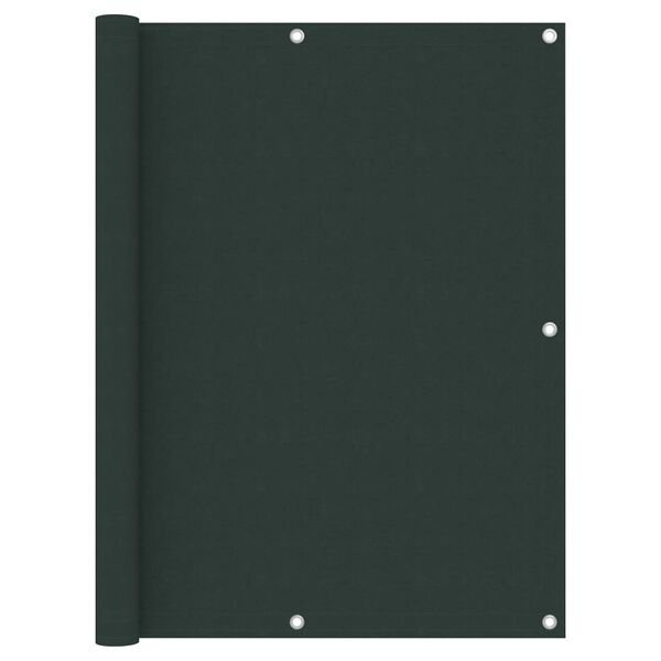 vidaXL Écran de balcon Vert foncé 120x600 cm Tissu Oxford