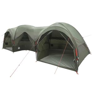 vidaXL Tente familiale avec auvent imperm&eacute;able 5 personne Vert arm&eacute;e